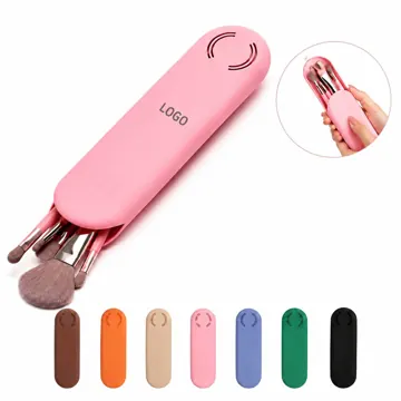 Magnetic Silicone Makeup Brush Holder Travel Organizer Case