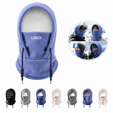Windproof Fleece Head Cover with Waffle Pattern for Outdoor