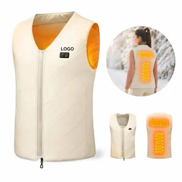 3-Zone Heated Vest with Adjustable Temperature for Outdoor