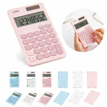 Solar Dual-Power Desktop Calculator with Clear Display