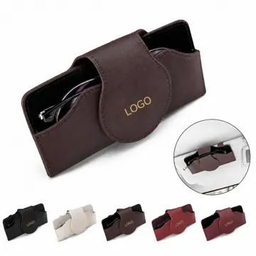 Magnetic Car Sunglasses Case for Sun Visor, Scratch-Proof