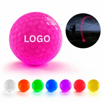 LED Glow Golf Balls with Impact-Activated Light for Night