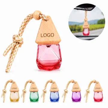 Hanging Glass Car Air Freshener Perfume Bottle