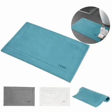 Non-Slip Absorbent Bath Mat, Quick-Dry Pure Cotton