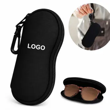 Ultralight Neoprene Eyeglass Case with Smooth Zipper Closure