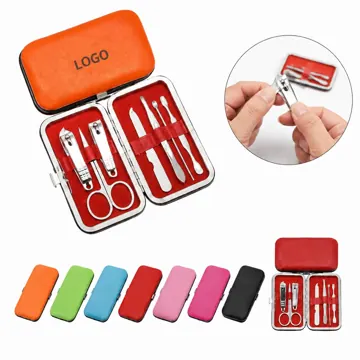7-Piece Stainless Steel Manicure Set for Home and Travel