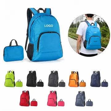 Foldable Mini Travel Backpack with Water-Resistant Pockets
