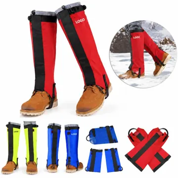 Adjustable Water-Resistant Outdoor Leg Gaiters for Hiking