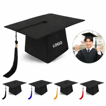 Unisex Graduation Cap with Tassel, Adjustable Fit