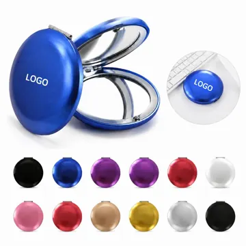 Round Double-Sided Mini Pocket Makeup Mirror