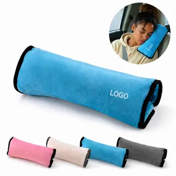 Soft Plush Seatbelt Pillow Car Safety Guard for Neck