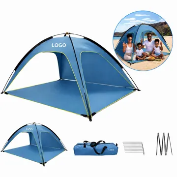 UV-Blocking Beach Tent with 3-Sided Ventilation