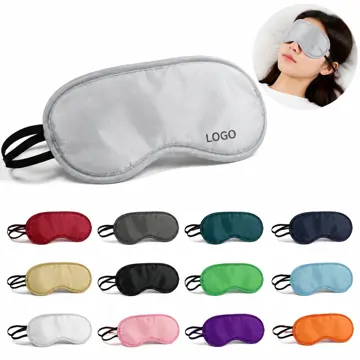 Satin Contoured Sleep Mask, Ergonomic Light-Blocking Eye