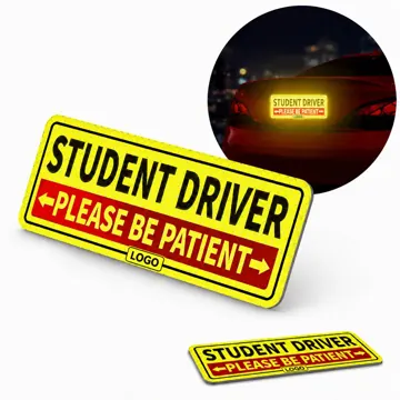 Reflective Custom Shape Car Magnets for Safety & Visibility