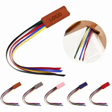 Genuine Leather Ribbon Bookmarks, Flexible Design for Books