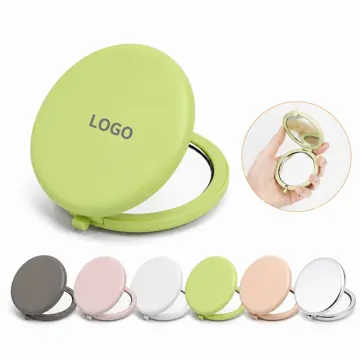 Aluminum Double-Sided Pocket Mirror with 1x/3x Magnification