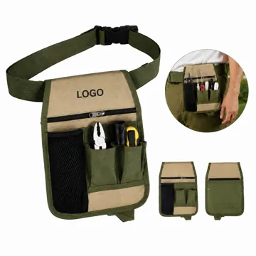 Heavy-Duty Tool Waist Bag with Multiple Compartments