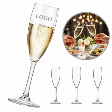 6.76oz Shatterproof Acrylic Champagne Flute for Sparkling