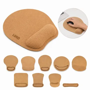 Eco-Friendly Cork Mouse Pad with Non-Slip Base