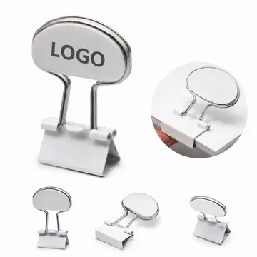 ABS Metal Semicircle Binder Clip for Flip Page Organization