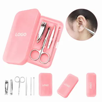 4-in-1 Stainless Steel Manicure Set, Foldable Travel Nail