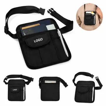 Canvas Waist Server Pouch with Adjustable Strap