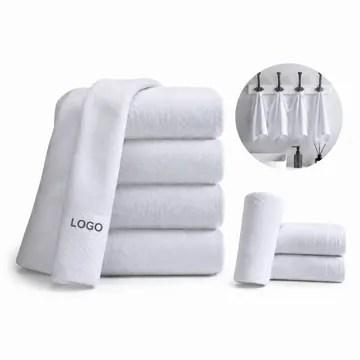 100% Cotton Medium-Weight Towels, Absorbent & Quick-Dry