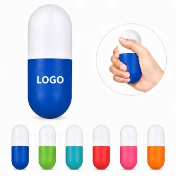 Vitamin Pill PU Foam Stress Ball for Anxiety Relief