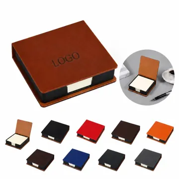 Leather Case Sticky Notes Set with Premium Adhesive Sheets