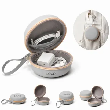 EVA Anti-Shock Round Storage Bag for Organizing Accessories