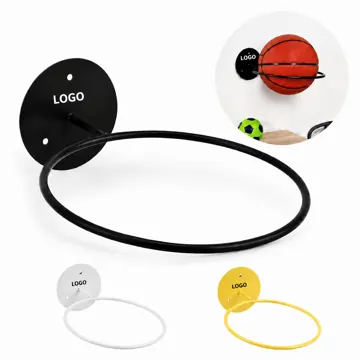 Wall Mounted Sturdy Ball Rack for Basketball Soccer