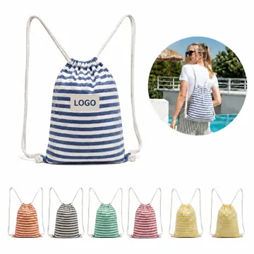 Quick-Dry Turkish Stripe Towel with Travel Bag for Beach