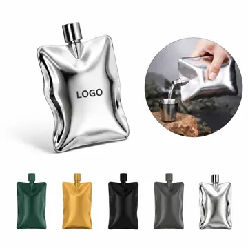 6oz Stainless Steel Hip Flask, Leak-Proof Travel Bottle