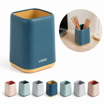 Eco-Friendly Two-Color Pen Holder for Desk Organization