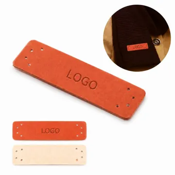 PU Leather Sewing Labels for Clothing, Bags, Care