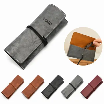 Soft Leather Eyeglass Case with Adjustable Strap