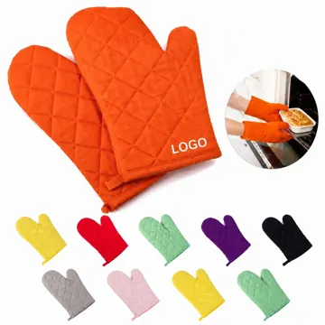 Heat Resistant Oven Mitts with Non-Slip Grip, Flexible Fit