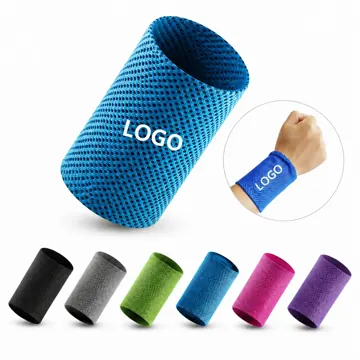 Ice Silk Cooling Wristbands Quick Dry Sport Sweat Wicking