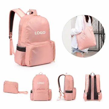 Rip-Stop Foldable Backpack Lightweight Water-Resistant