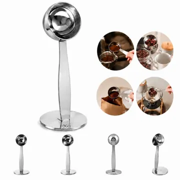 Stainless Steel 2-in-1 Coffee Scoop Tamper for Espresso