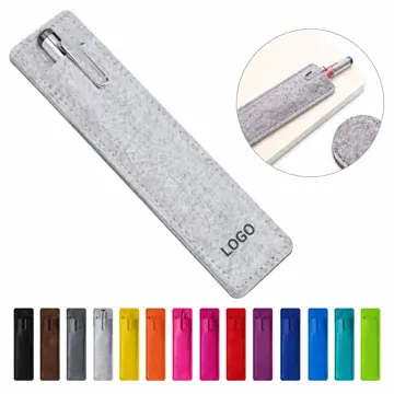 Sturdy Felt Pen Pouch with Roll-Up Closure for Organized