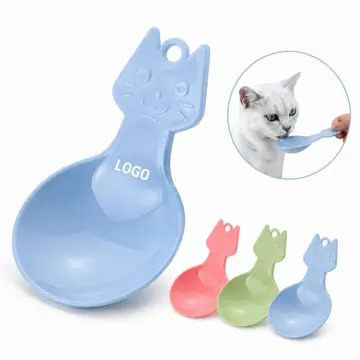Cat Face Pet Scooper for Accurate Cat Food Measuring