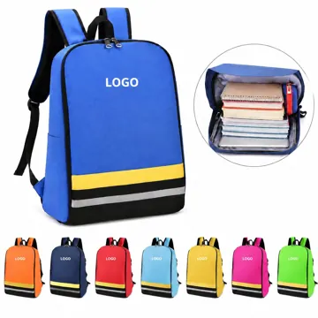 Multicolor Reflective Kids' Backpack for School with Padded