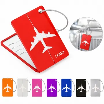 Aluminum Alloy Luggage Tag for Suitcase with Secure