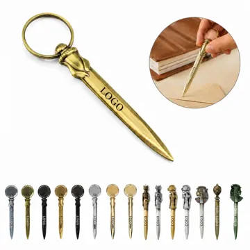 Antique Zinc Letter Opener with Durable Metal Blade for Mail