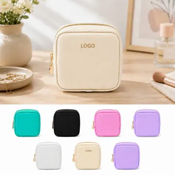 Waterproof Nylon Cosmetic Bag with Gold Zipper