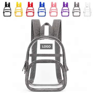 Transparent PVC Mini Backpack for Stadium Events
