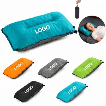 Self-Inflating Pillow with Built-in Pump for Travel Camping