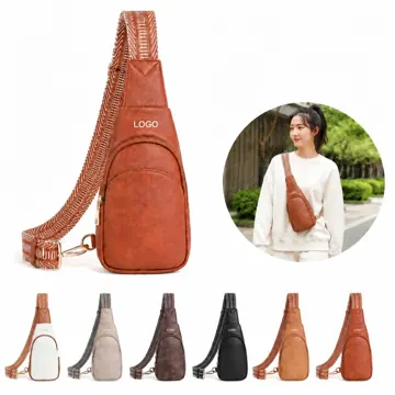 Waterproof Vegan Leather Crossbody Sling Bag