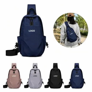 Water-Resistant Crossbody Sling Bag with Adjustable Strap
